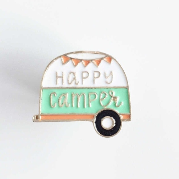 Jewelry - 5/$20 Happy Camper Enamel Pin